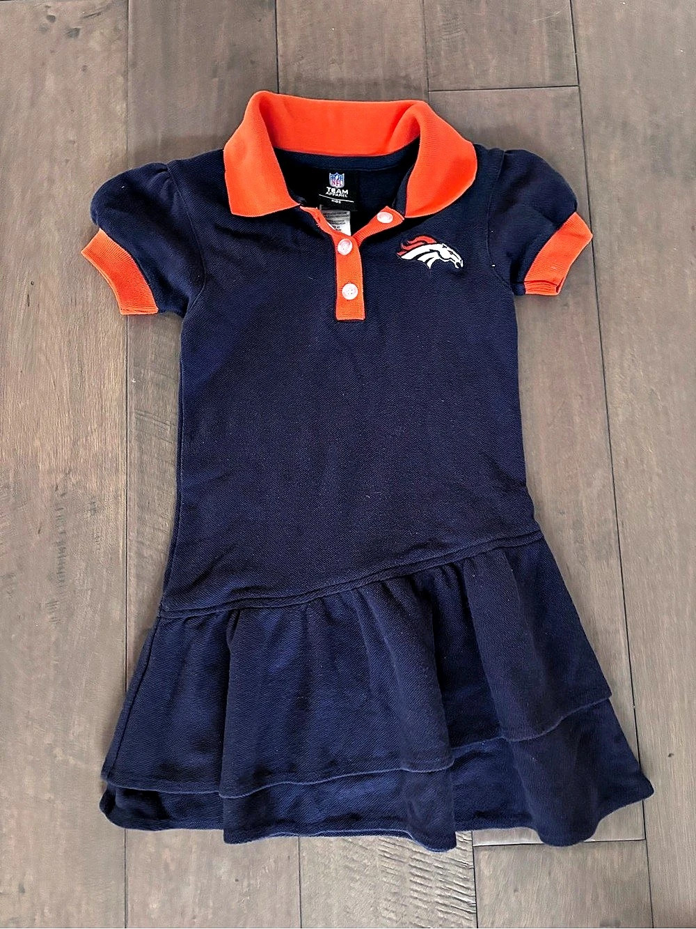 NFL Team Apparel Denver Broncos Polo Dress Girls 4T